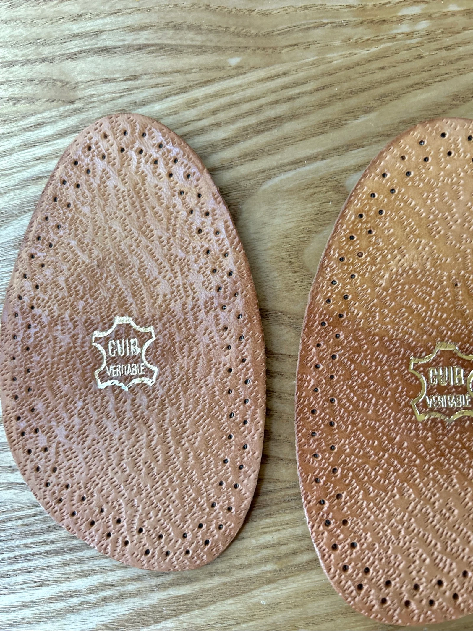 4 semelles en cuir camel pour chaussures Pointure 39 à 41 DeClermont  – photo 4
